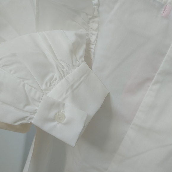 W♥C / Wego Japan white ruffle blouse - Picture 4 of 9